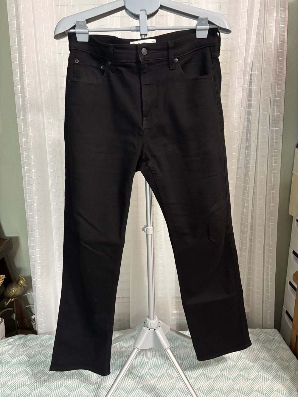 Hollister Straight Leg Jeans Black 33x32